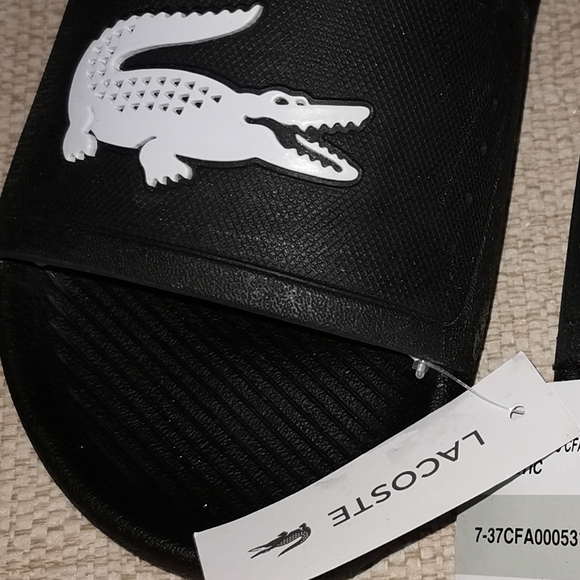 Ladies Lacoste sliders - Picture 2 of 4